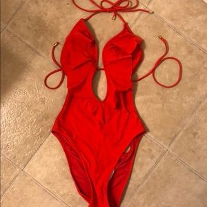 Abercrombie Swim Red One Piece